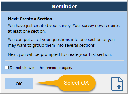 Quick Start: Setting up your first survey